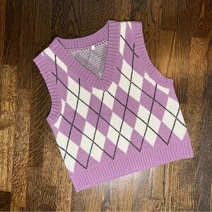 Purple Sweater vest